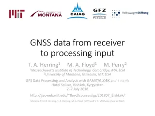 GNSS Data Processing with RINEX Formats