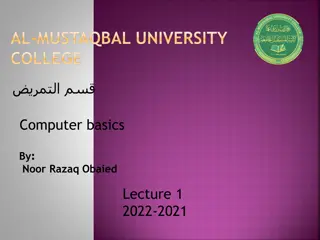 Introduction to Computer Basics: Hardware, Software, and Components