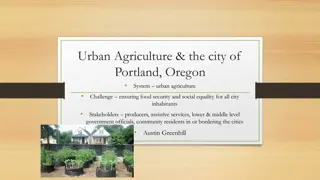 Addressing Food Security Challenges Through Urban Agriculture in Portland, Oregon