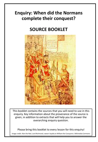 Norman Conquest Completion Date - Evidential Analysis