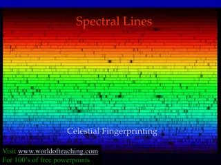 Spectral Lines and Celestial Fingerprinting in Astronomy