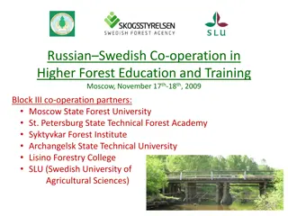 Russian-Swedish Cooperation in Higher Forest Education and Training Seminar
