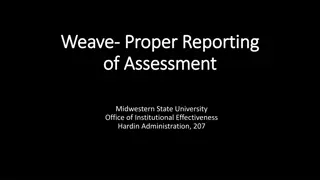 Effective Assessment Reporting at Midwestern State University