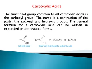 Carboxylic Acids and Their Properties