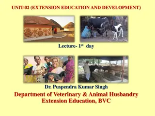 Extension Education and Development: Concepts and Practices