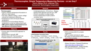 Thermocouples for Temperature Measurement