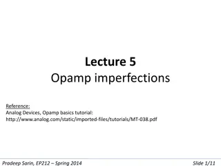 Op-Amp Imperfections and Compensation Techniques