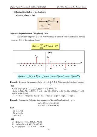 Digital Signal Processing Concepts in Electronics