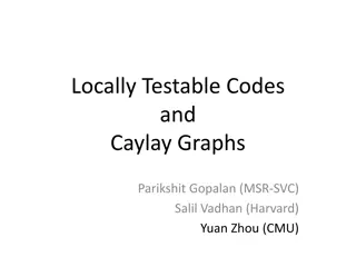 Locally Testable Codes and Cayley Graphs Research Overview