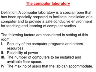 Computer Laboratory Guidelines & Safety Measures