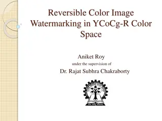 Reversible Color Image Watermarking in YCoCg-R Color Space