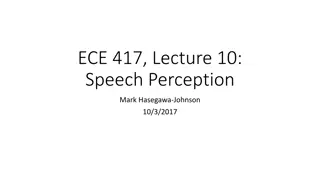 Speech Perception through Parseval's Theorem and Spectral Analysis