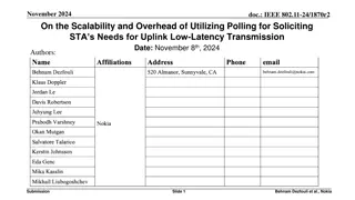 Scalability and Overhead of Polling for Uplink Low-Latency Transmission