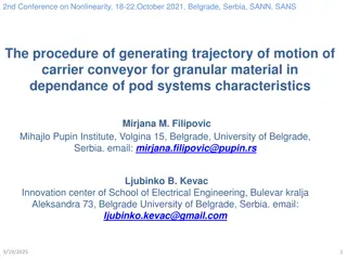 Analyzing Trajectory Generation for Granular Material Transport Systems
