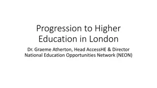 Progression to Higher Education in London Insights