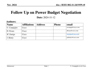 Proposal for Power Budget Negotiation in WPT Protocol