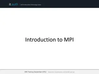 Introduction to Message Passing Interface (MPI) in ARIS Training