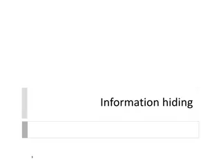 Information Hiding Principle in Java Programming