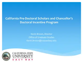 California Pre-Doctoral Scholars Program Details and Eligibility