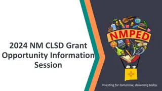 2024 CLSD Grant Opportunity Information Session for Comprehensive Literacy State Development