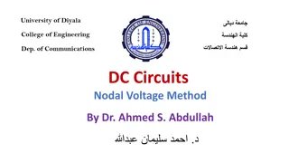 Nodal Voltage Method for DC Circuits Analysis
