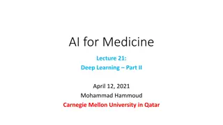 Deep Learning Concepts in AI for Medicine Lecture