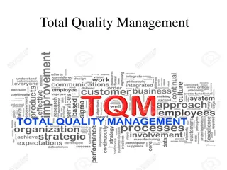 Total Quality Management: Principles and Tools