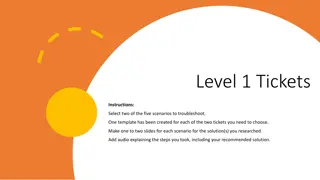 Troubleshooting Scenarios and Solutions for IT Tickets