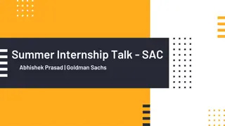 Goldman Sachs Summer Internship Insights and Recruitment Process