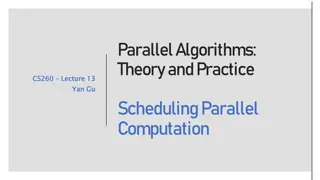 Parallel Algorithms for Efficient Computation