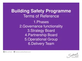 Building Safety Programme Governance and Objectives