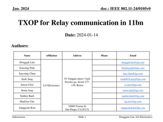 Efficient Relay Communication Methods in IEEE 802.11-24 Standard
