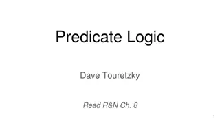 Predicate Logic and Its Applications