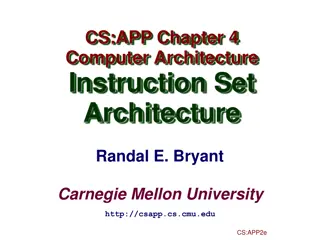 Y86-64 Instruction Set Architecture