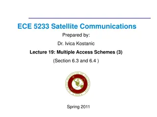 Multiple Access Schemes in Satellite Communications