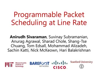 Programmable Packet Scheduling at Line Rate for Enhanced Network Efficiency