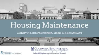 Optimizing Housing Maintenance Schedules Using Simulation and Algorithms