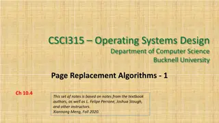 Page Replacement Algorithms in Operating Systems Design