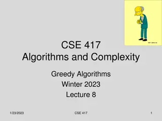 Greedy Algorithms for Scheduling Theory in CSE 417