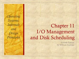 I/O Management and Disk Scheduling in Operating Systems