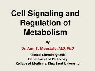 Cell Signaling and Metabolism Regulation