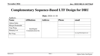 Efficient Design of Complementary Sequence-Based LTF for DRU in UHR