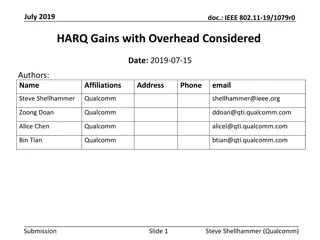 Investigating HARQ Gains in IEEE 802.11-19/1079r0 Document
