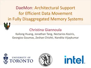 Efficient Data Movement in Fully Disaggregated Memory Systems