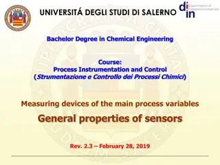 Chemical Engineering Course: Sensors and Instrumentation Overview