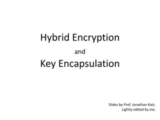 Hybrid Encryption and Key Encapsulation Slides Overview