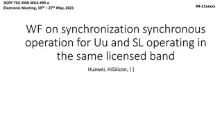Synchronization Operation Challenges in Uu and SL Transmission