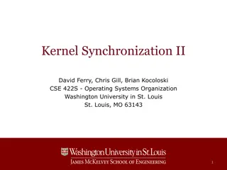 Kernel Synchronization and Race Conditions in Operating Systems