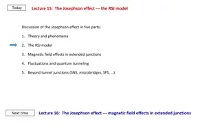 The Josephson Effect and RSJ Model