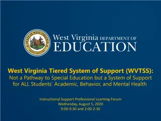 West Virginia's Tiered System of Support (WVTSS)